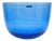 Villeroy & Boch Conga White Swirl Cobalt Crystal Centerpiece Bowl 8.75" For Sale