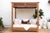 This monumental canopy daybed is a masterwork of sustainable design, meticulously handcrafted from architectural reclaimed...