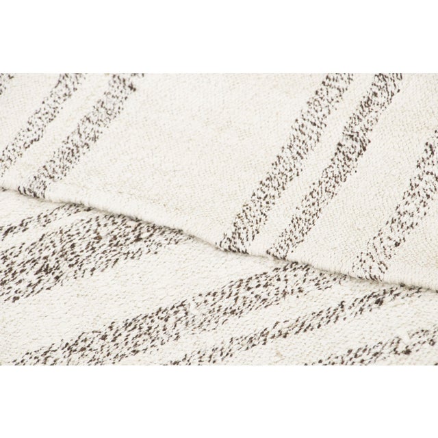 Textile Vintage Turkish Kilim Wool Rug With Stripes Design by Rug & Kilim, 1950-1959 For Sale - Image 7 of 9