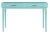Wood Athena Desk in Turquoise For Sale - Image 7 of 8