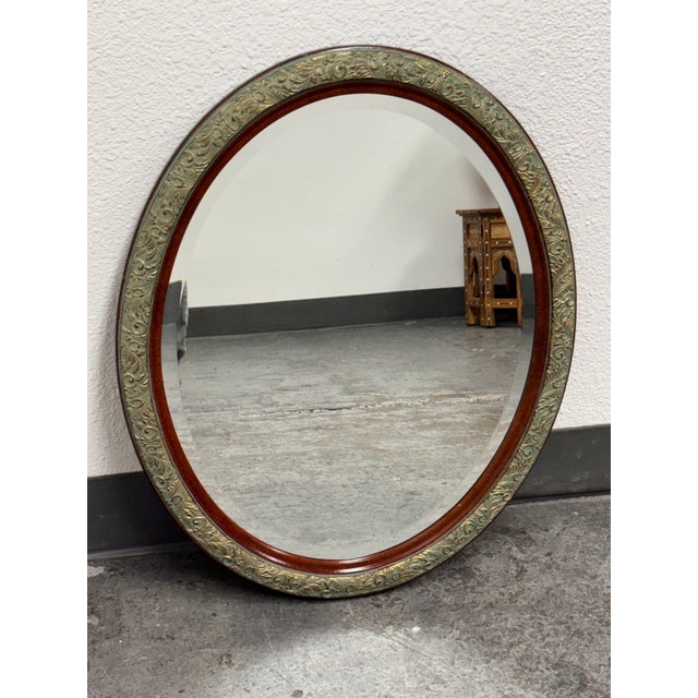 Traditional The Uttermost Company Oval Wall Mirror For Sale - Image 3 of 12
