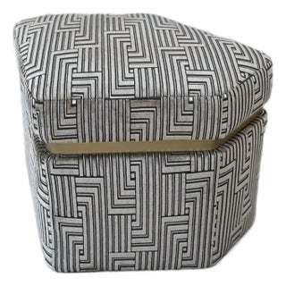 Lee Jofa for Kravet Furniture Judd Ottoman For Sale