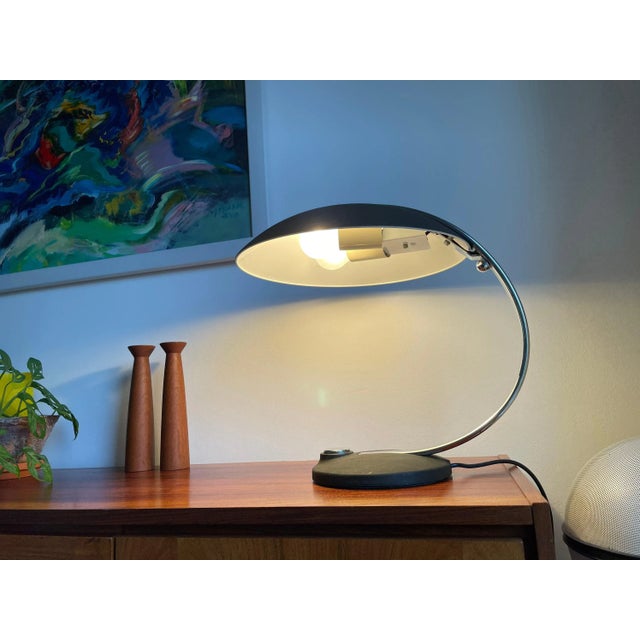 Bauhaus Large Desk Lamp by Egon Hillebrand, 1960s For Sale - Image 3 of 11