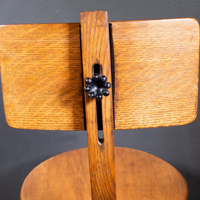 Wood 19th C. Heywood Brothers & Wakefield Company Stenographer's Chair c.1897 For Sale - Image 7 of 9