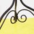 Black Black Wrought Iron Floor Coat Rack with Brass Knob For Sale - Image 8 of 11