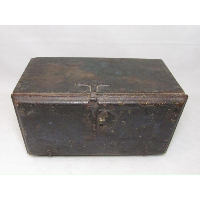 17th. Century Indo-Portuguese vargueno table cabinet, c.1650 Rectangular in shape, of hand carved wood and painted in a...