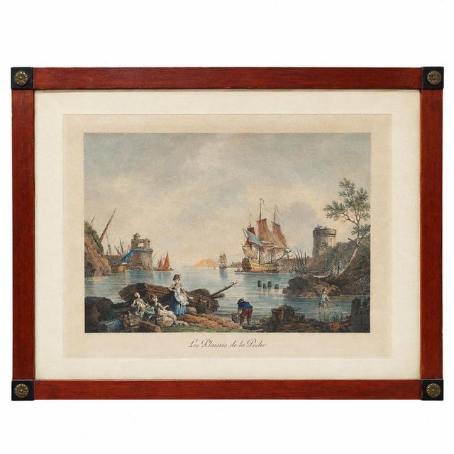 Claude-Joseph Vernet (17141789), Segundo Vernet, Engraved by N. Ozanne, The Pleasures of Fishing, 1800s, Wood & Paper For Sale - Image 9 of 9