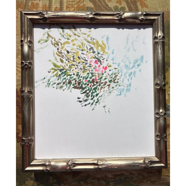 2025 Carolyn Misterek Abstract Original Painting in Custom Frame For Sale - Image 4 of 4