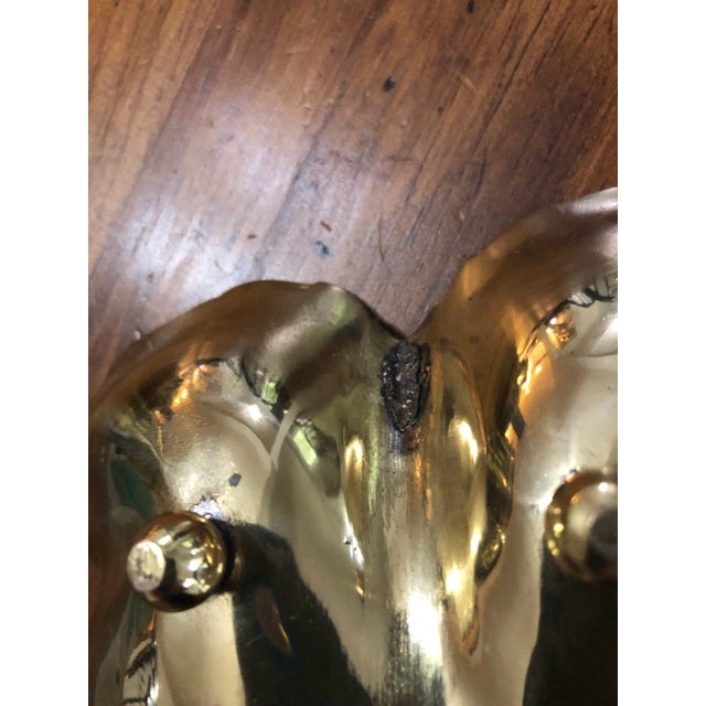 1970s Vintage 1970s Solid Brass Maple Leaf Dish For Sale - Image 5 of 6