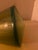 1990s Vintage Olive Green Wobble Art Glass Vase – Sculptural Kinetic Design For Sale - Image 5 of 6