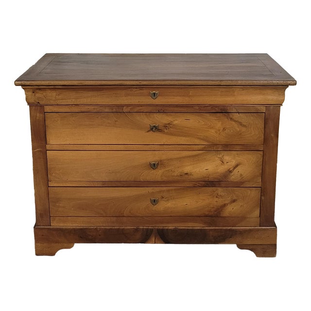 Louis Philippe Walnut Chest of Drawers For Sale