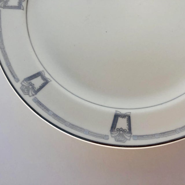 Vintage Art Deco Style Taylor Smith China Dessert Plates S/6 For Sale - Image 4 of 7