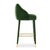 Contemporary Figueroa Bar Stool in Green Velvet from Insidherland For Sale - Image 3 of 11