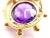 Tiffany and Co. 1980s Tiffany & Co. Paloma Picasso Yellow Gold Large Amethyst Pin Brooch For Sale - Image 4 of 7