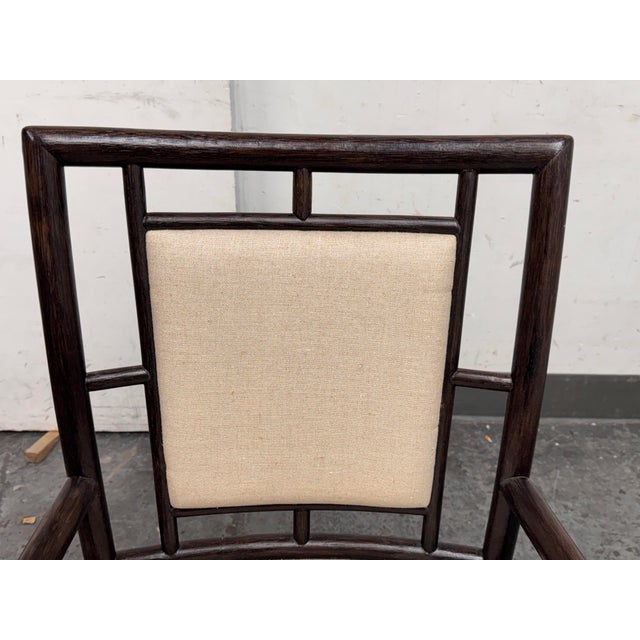 Wood McGuire Furniture Asian Modern Armchair For Sale - Image 7 of 12