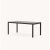 Bondi dining table by Domkapa Materials: black texturized steel, black lacquered. Dimensions: W 180 x D 90 x H 78 cm. Also...