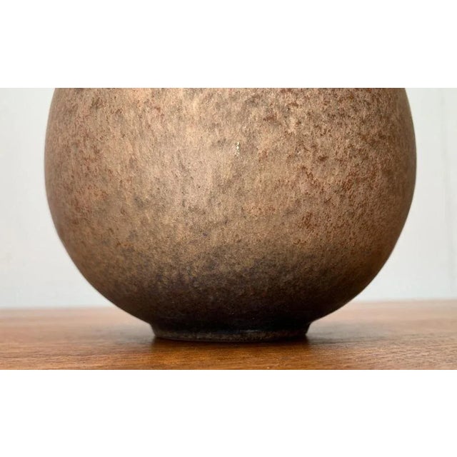 Mid-Century German Minimalist Studio Pottery Vase from Fritz Van Daalen, 1960s, in Very Good conditions. Designed 1960 to...