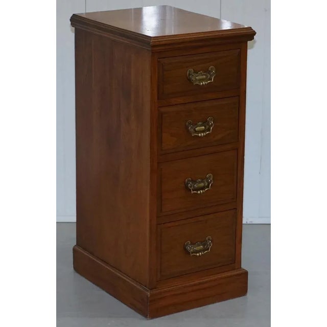 Tall Victorian Walnut Chests of Drawers or Side Tables, Set of 2 For Sale - Image 11 of 18