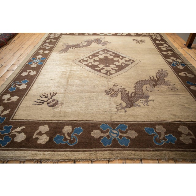 Antique Peking Carpet - 9'10" X 11'6" For Sale - Image 12 of 17