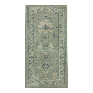 Turkish Oushak Rug 2'10"x 5'6" #19191 For Sale