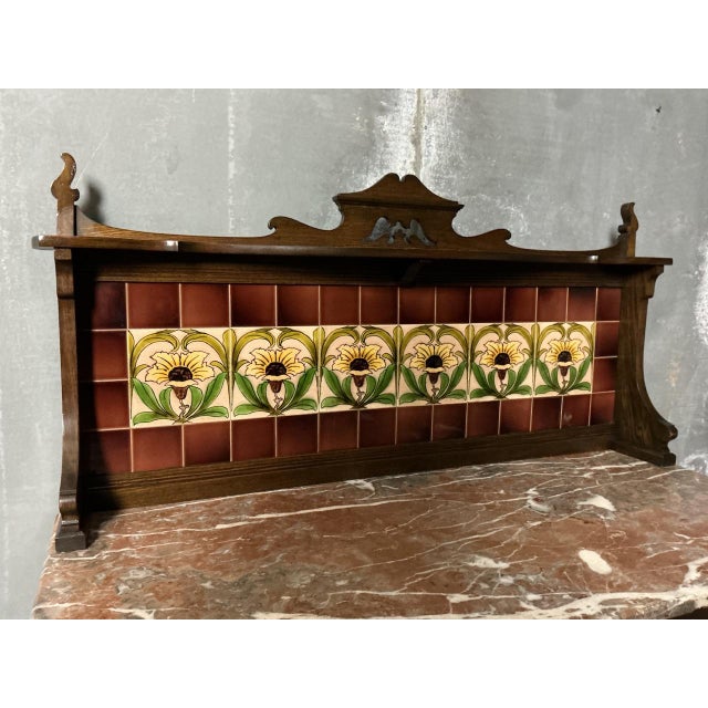 Late 19th Century Antique Arts and Crafts Washstand, 1890s For Sale - Image 5 of 9