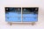 Gio Ponti Curved Dresser with Blonde Wood and Blue Crystal Glass by Gio Ponti, 1990 For Sale - Image 4 of 13