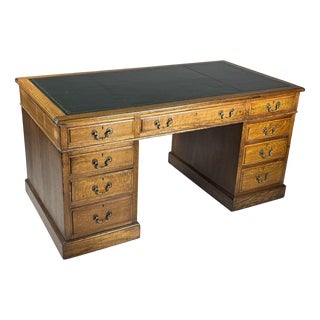 English Oak Desk, 1900s For Sale