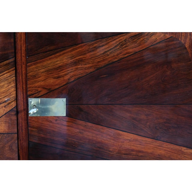Brown Art Deco Sideboard with Typical Inlays of Various Fruitwoods, 1930s For Sale - Image 8 of 10