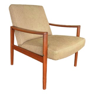 Mid Century Swedish Ulferts Tibro Teak Lounge Chair For Sale