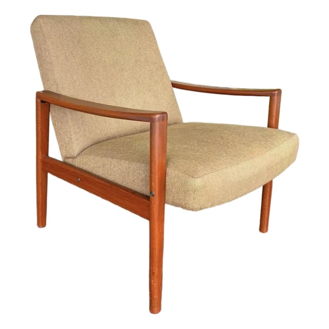 Mid Century Swedish Ulferts Tibro Teak Lounge Chair For Sale