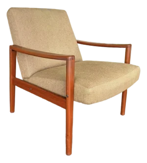 Mid Century Swedish Ulferts Tibro Teak Lounge Chair
