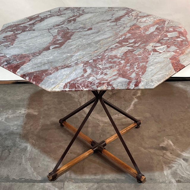 Red 1970s Attributd to Cleo Baldon Breakfast / Game / Center Table for Terra Furniture For Sale - Image 8 of 8