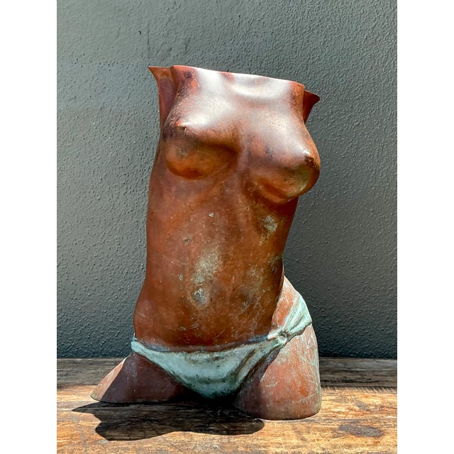 Late 20th Century Vintage Figurative Bronze Sculpture For Sale - Image 5 of 12