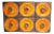 Fat Lava Wall Lights in Orange and Brown, Germany, 1970s, Set of 6 For Sale