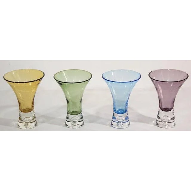 Vintage Drinking Liquor Shot Glasses- Set of 4 For Sale - Image 12 of 13
