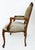 Brass Late 20th Century Italian Chateau d'Ax Carved Armchairs in Suede With Brass NailHeads, Pair For Sale - Image 8 of 16
