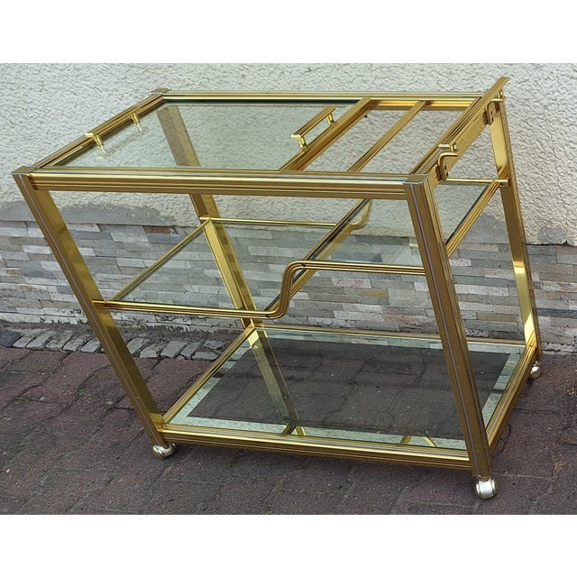 1970s Vintage French Serving Trolley, 1970s For Sale - Image 5 of 12