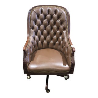 Hancock & Moore for Skully & Skully Brown Office Chair For Sale