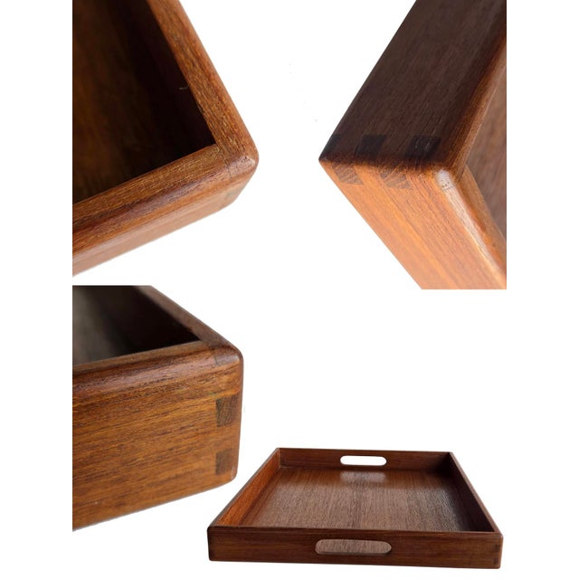 Mid 20th Century Kalmar Teak Wood Tray For Sale - Image 12 of 14