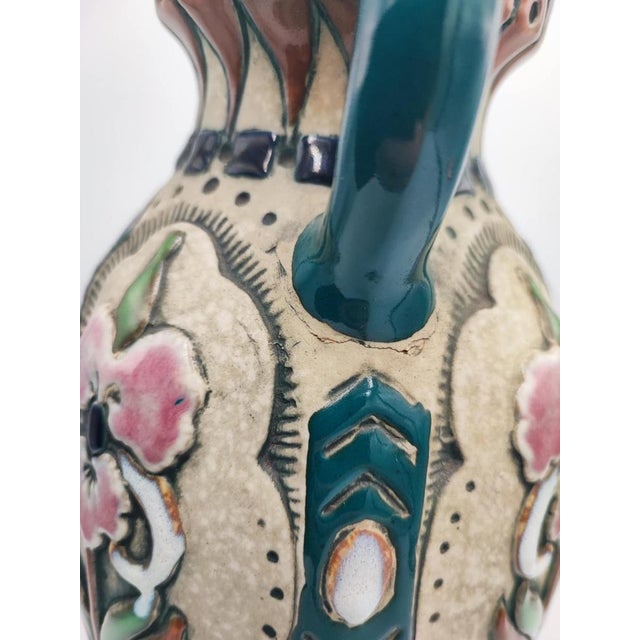 Antique Art Nouveau Vase in Ceramic, 1890s For Sale - Image 5 of 14