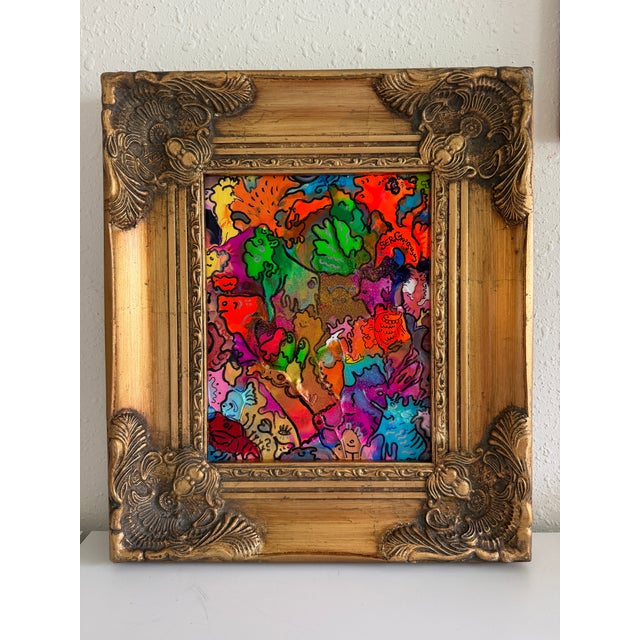 2020s Original Abstract Painting Serg Graff "Beautiful Chaos" Surreal Fantasy, Coa For Sale - Image 5 of 10