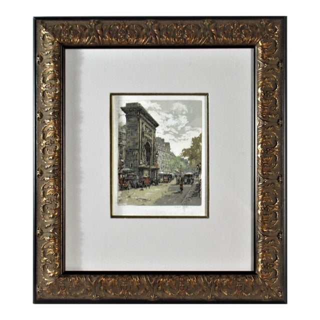 Hans Figura, Porte Saint Denis, Paris, Circa 1950 For Sale