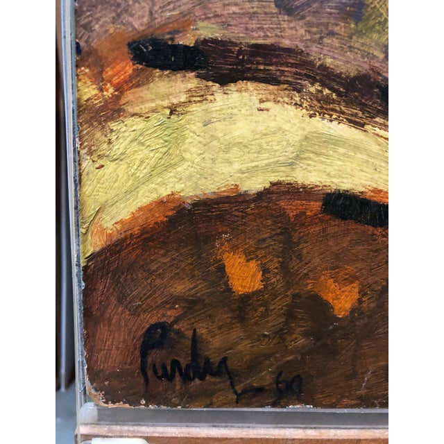 Figurative Donald Roy Purdy, Coney Island Carousel Carver 'Woodworker' , Large Oil Painting For Sale - Image 3 of 4