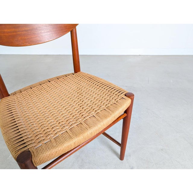 Model 316 Chairs by Peter Hvidt and Orla Mølgaard-Nielsen for Søborg Møbelfabrik, Set of 5 For Sale - Image 11 of 12