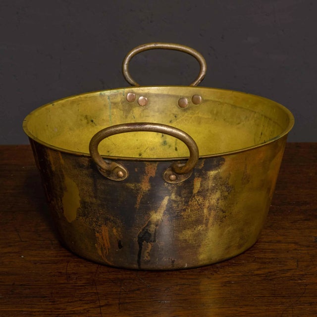 Gold Victorian Brass Jam Pan For Sale - Image 8 of 8