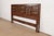 A gorgeous mid-century Spanish Colonial style sculpted walnut king size headboard By Henredon USA, Circa 1960s Measures:...