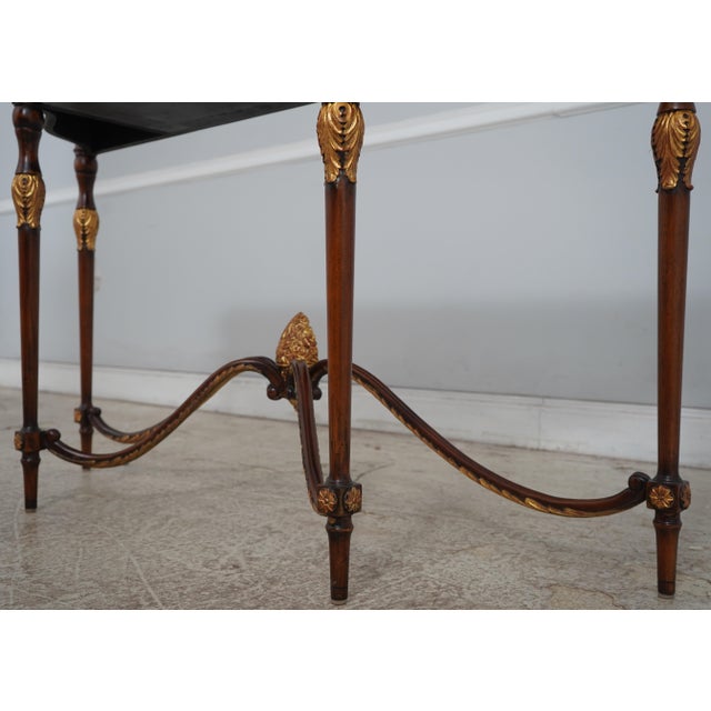Maitland Smith 2 Drawer Mahogany Console Table For Sale - Image 14 of 18