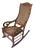 Vintage Lincoln Rocking Chair in Rattan, 1970 For Sale