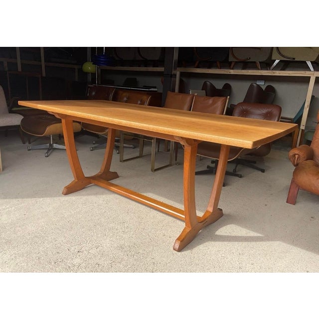 Arts & Crafts Cotswold School Oak Dining Table by Edward Barnsley For Sale - Image 5 of 18