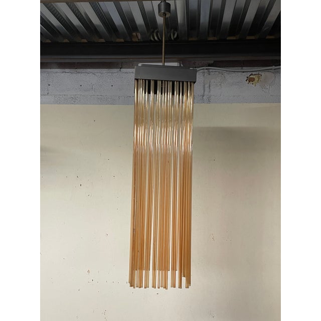Pendant Lamp with Pink Glass Rods, 1970s For Sale - Image 10 of 18